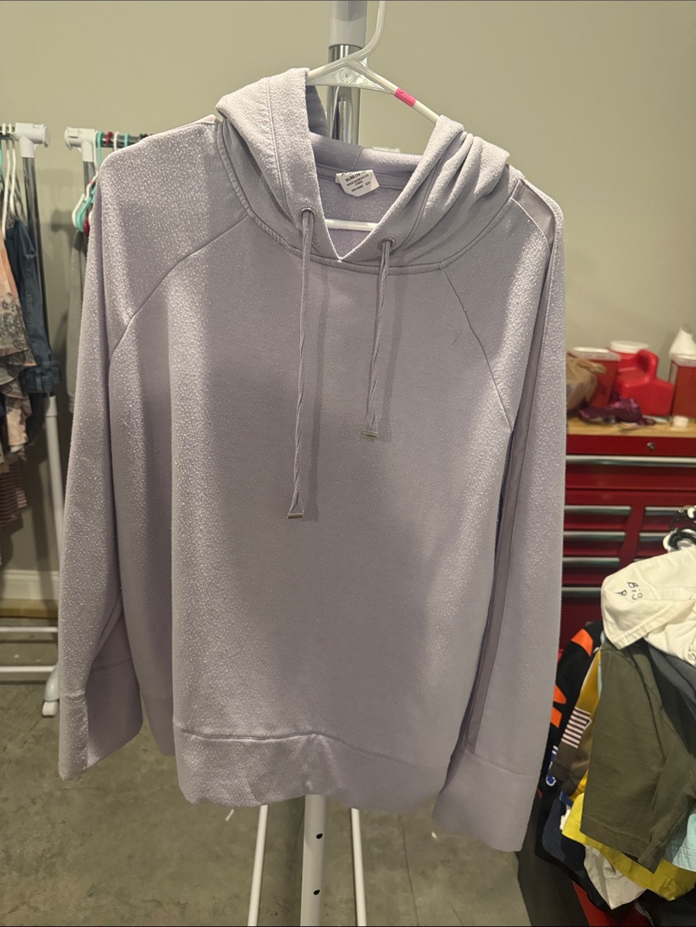 Athletic Works Lavender Cowl Neck Hoodie Sweater